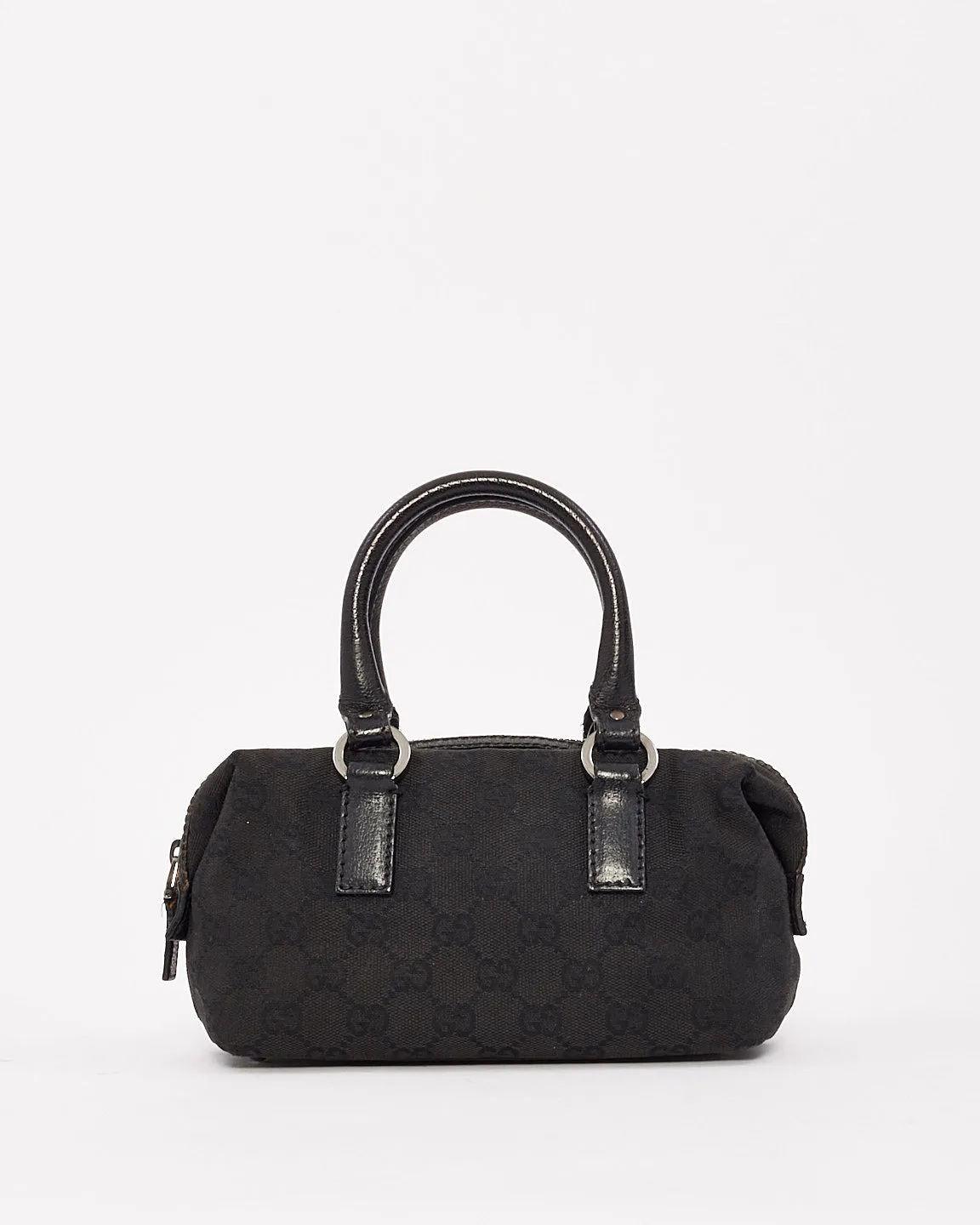 Gucci Vintage Black GG Canvas Mini Bag