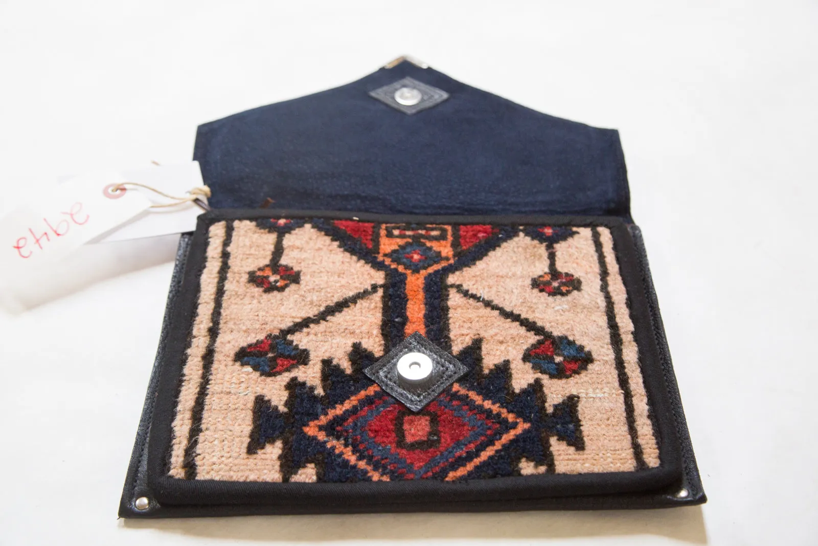 Handmade Rug Fragment Clutch