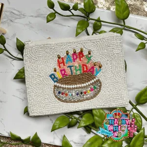 Happy Birthday Beaded Bag