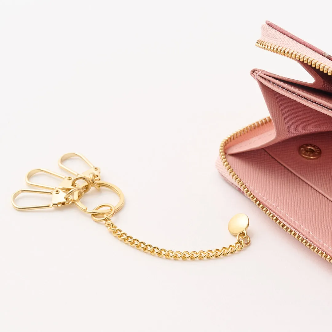 Heart Strawberry Chocolate Compact Zip Around Wallet【Japan Jewelry】