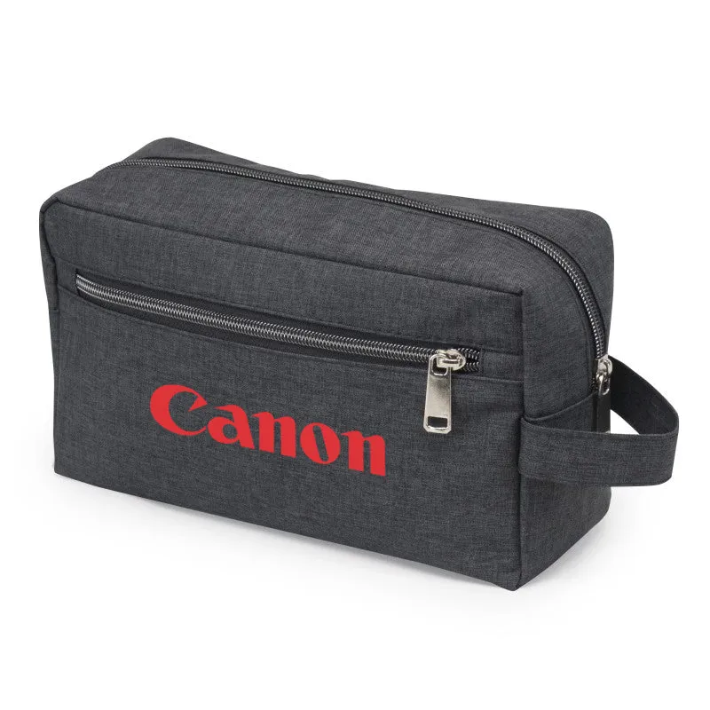 Heathered Two Zipper Toiletry Bag