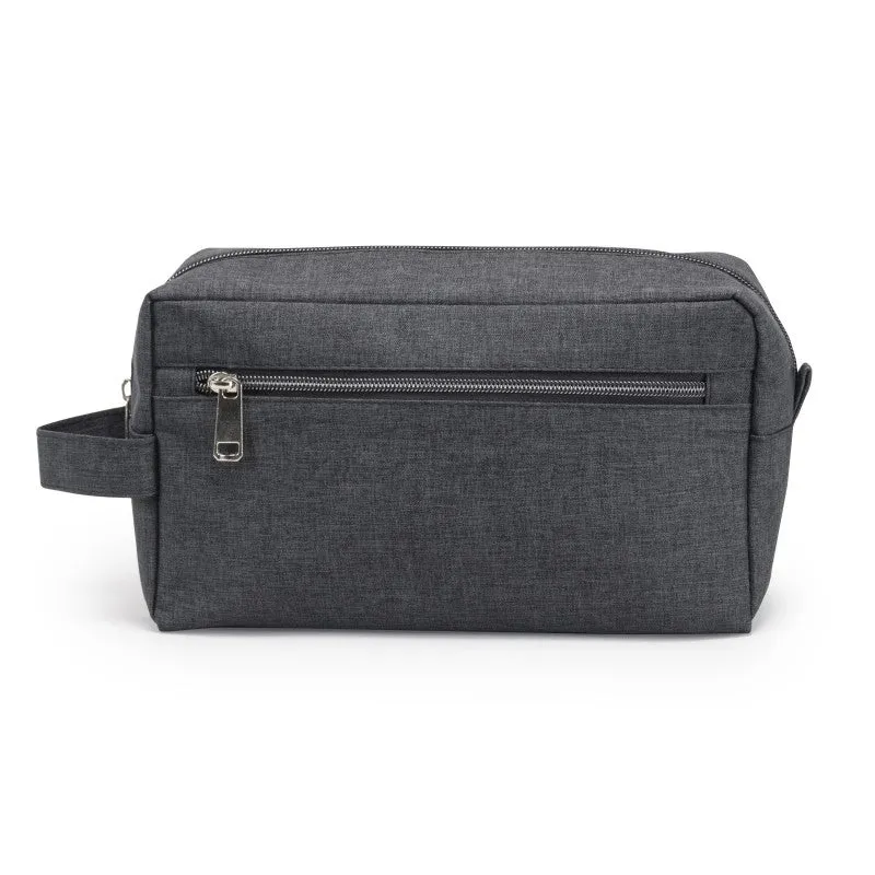 Heathered Two Zipper Toiletry Bag