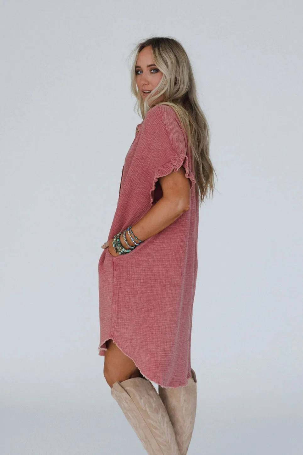 Heavenly Days Button Up Dress