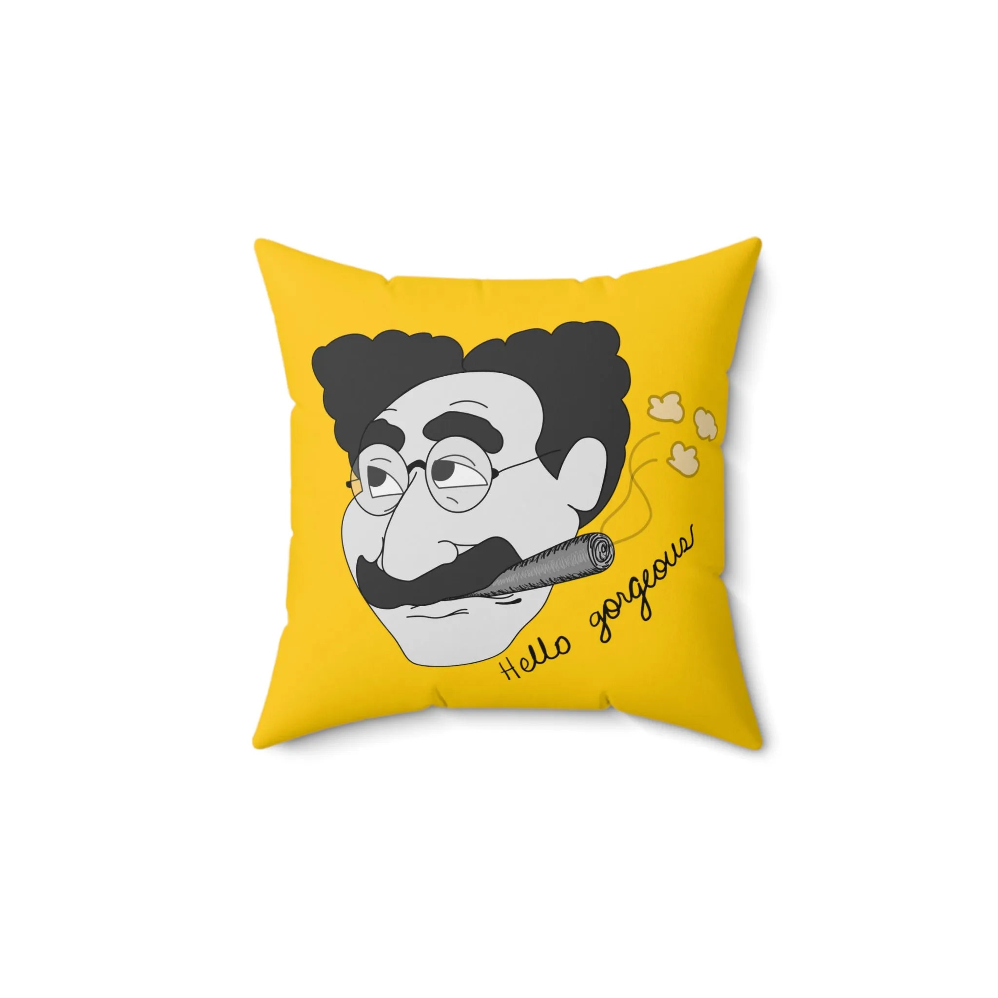 Hello Gorgeous Spun Polyester Square Pillow