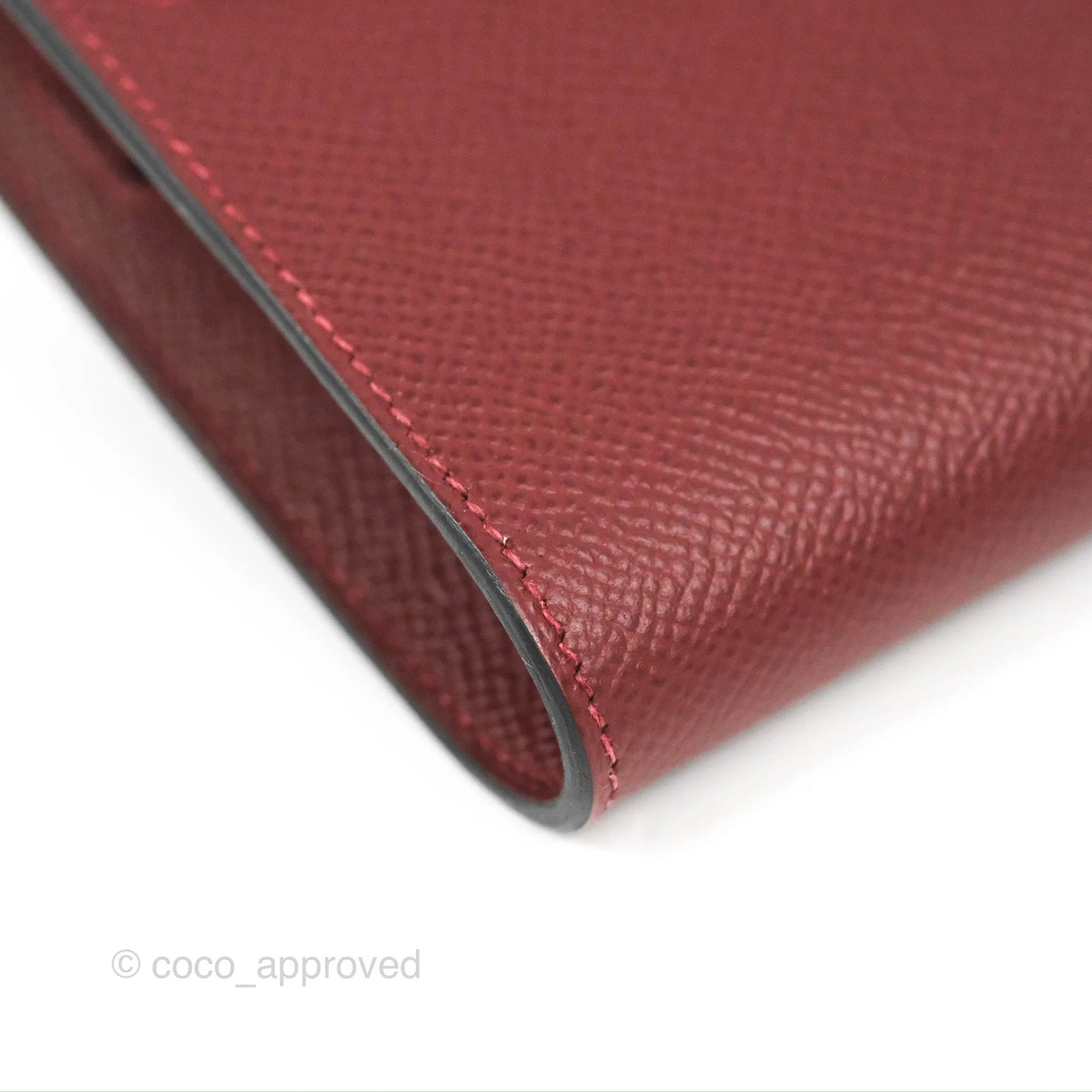Hermès Kelly To Go Wallet Rouge H/ Brick Epsom Gold Hardware