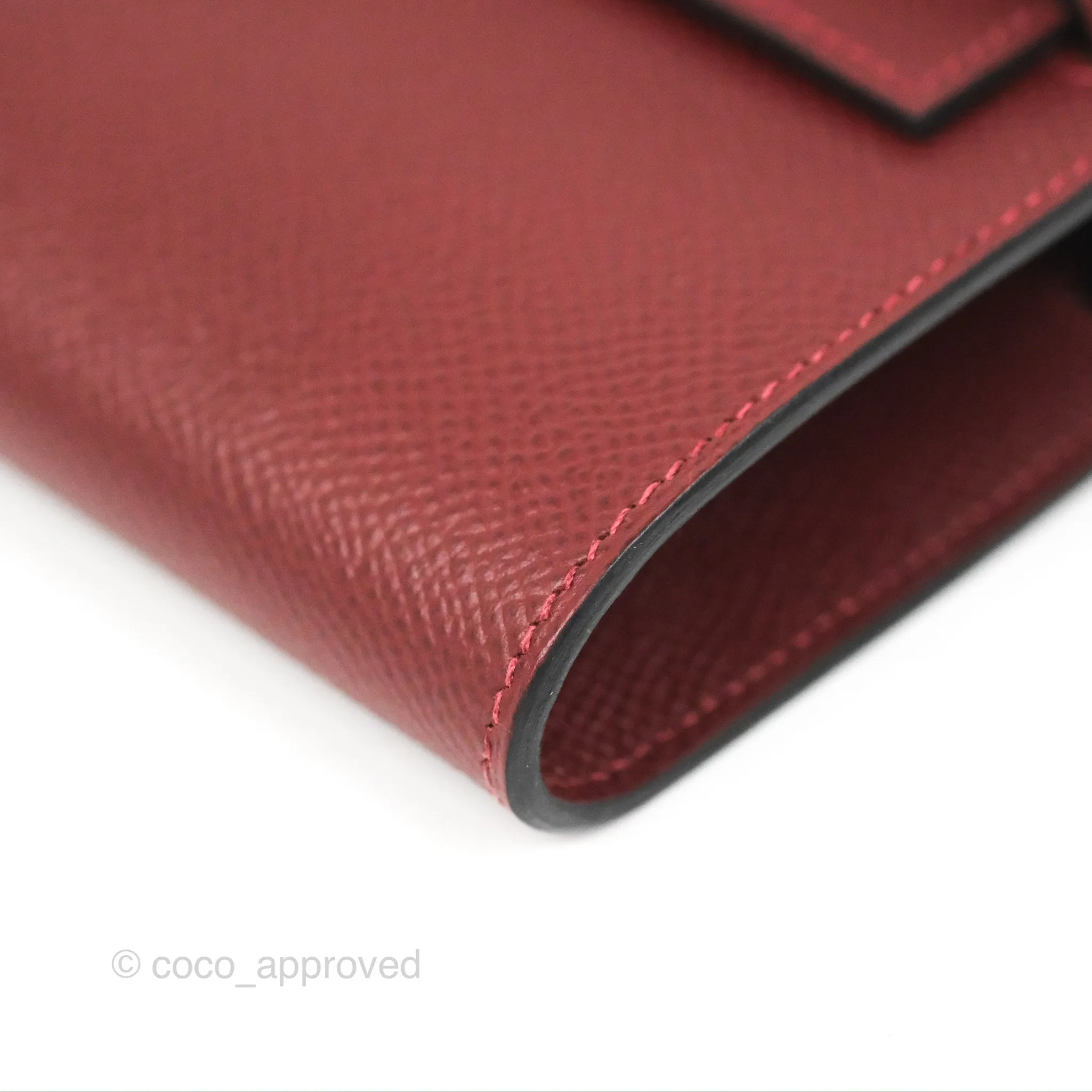 Hermès Kelly To Go Wallet Rouge H/ Brick Epsom Gold Hardware