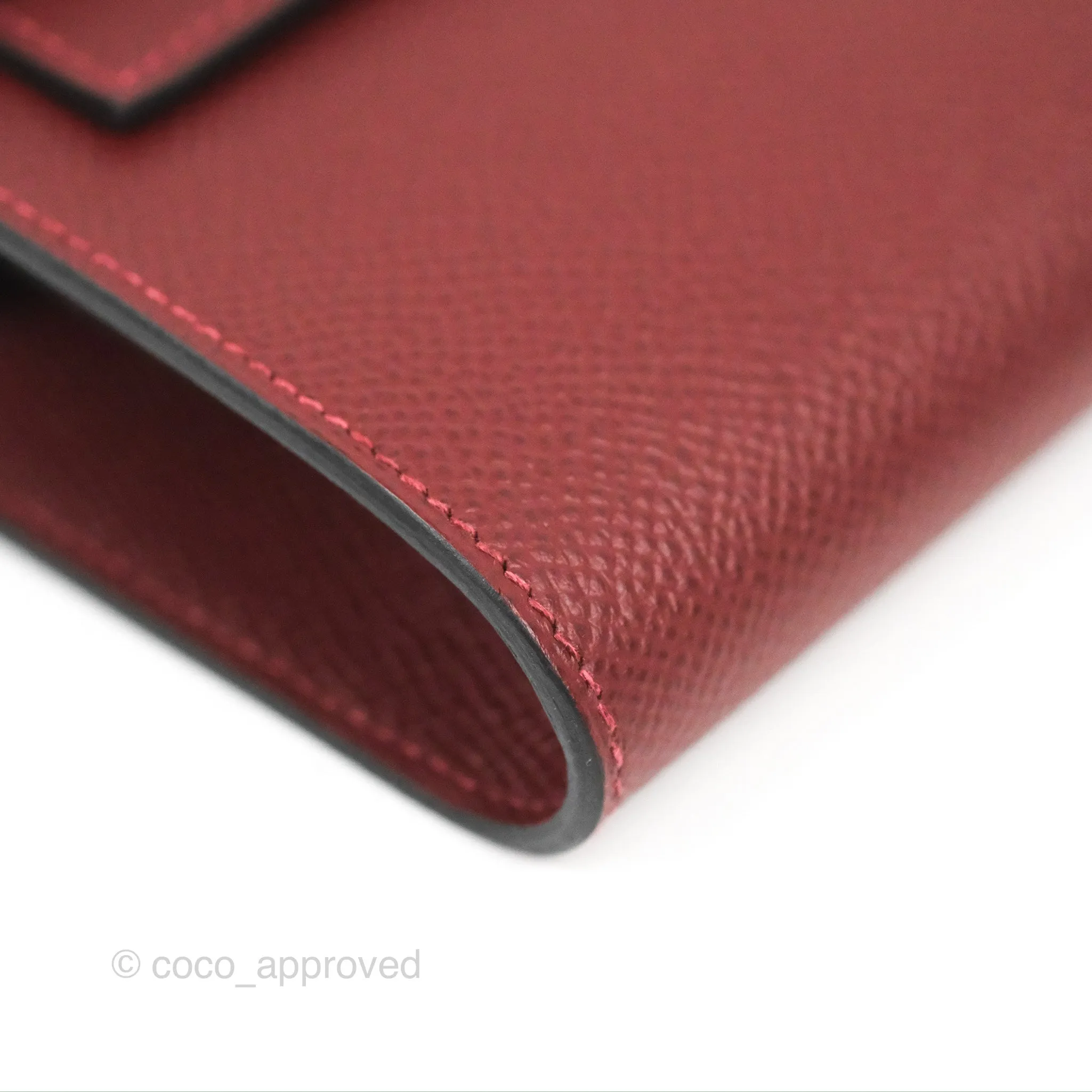 Hermès Kelly To Go Wallet Rouge H/ Brick Epsom Gold Hardware