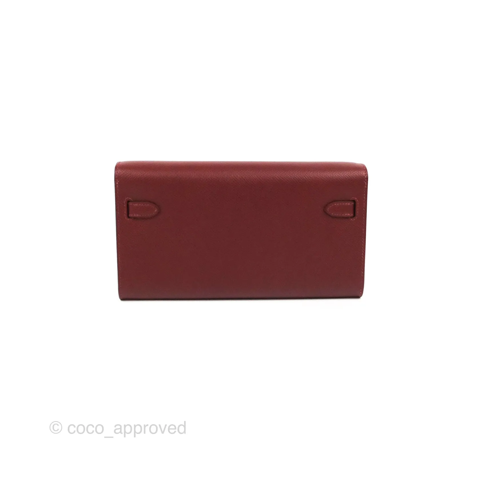 Hermès Kelly To Go Wallet Rouge H/ Brick Epsom Gold Hardware