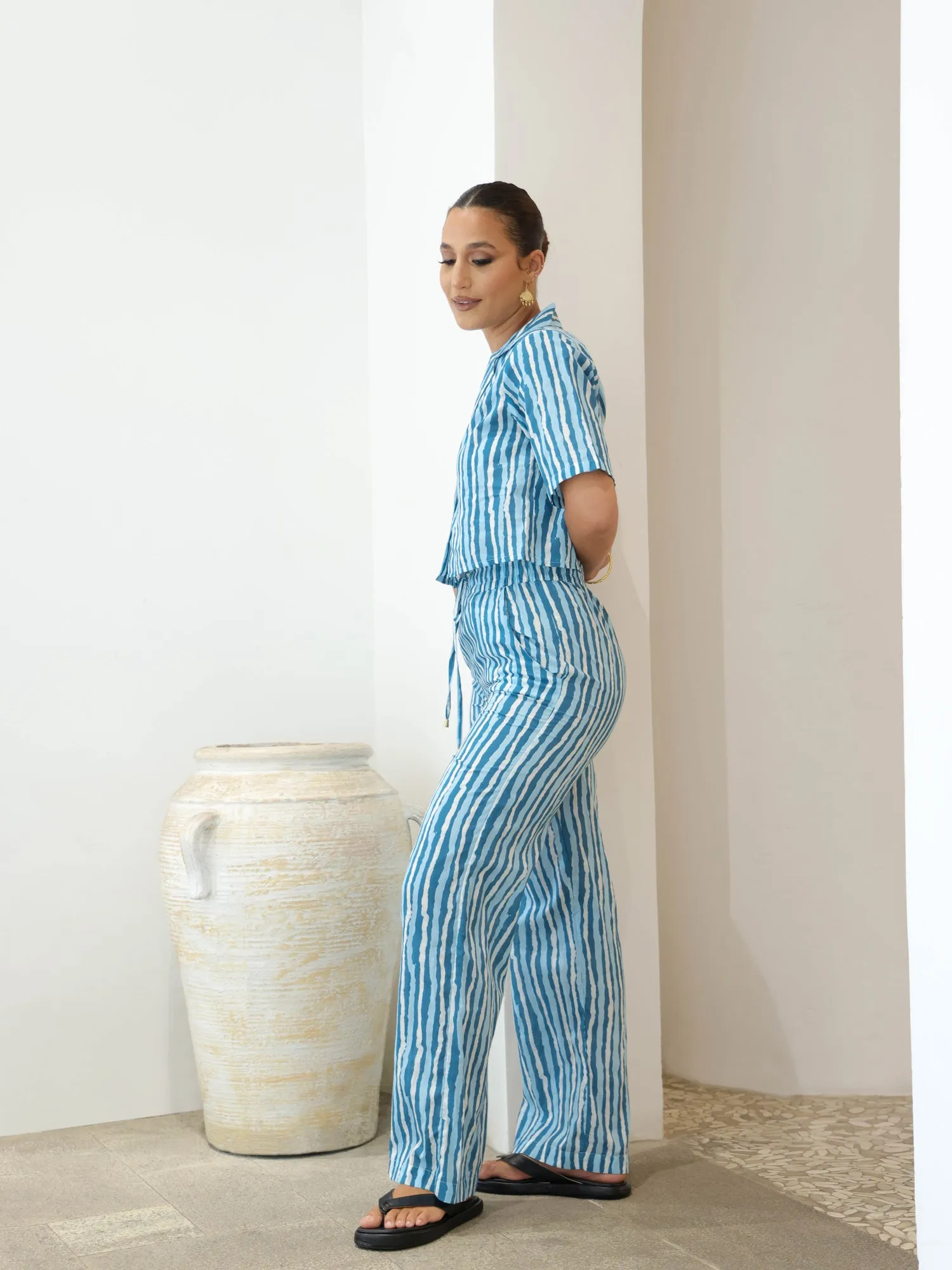 High Waist Wide Leg Casual Pant