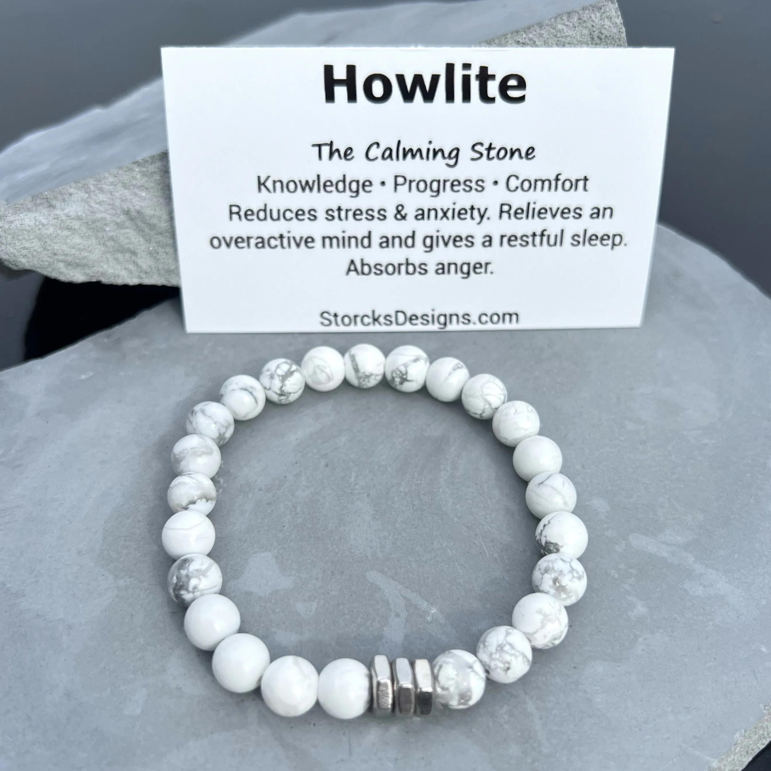 Howlite Beaded Bracelet