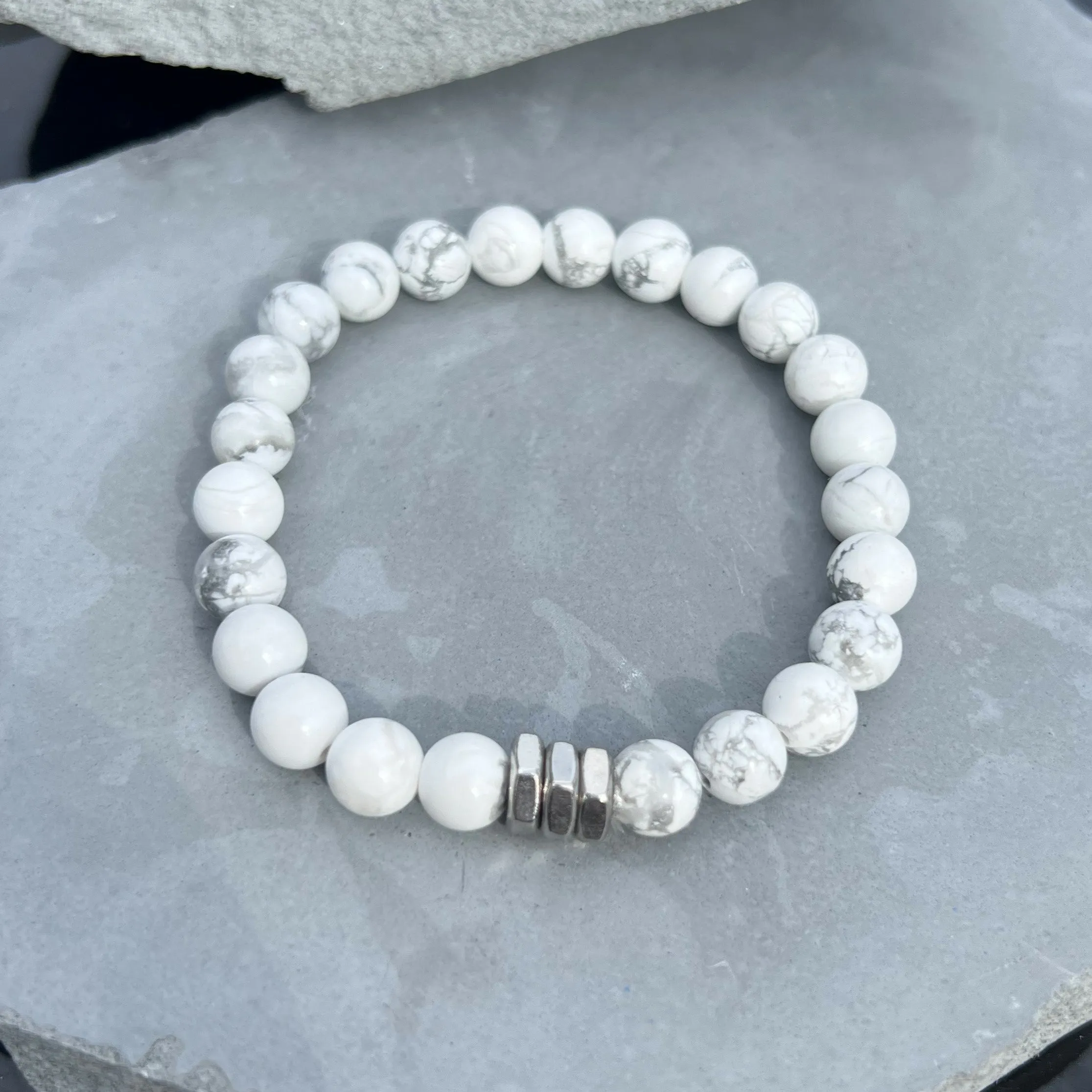Howlite Beaded Bracelet