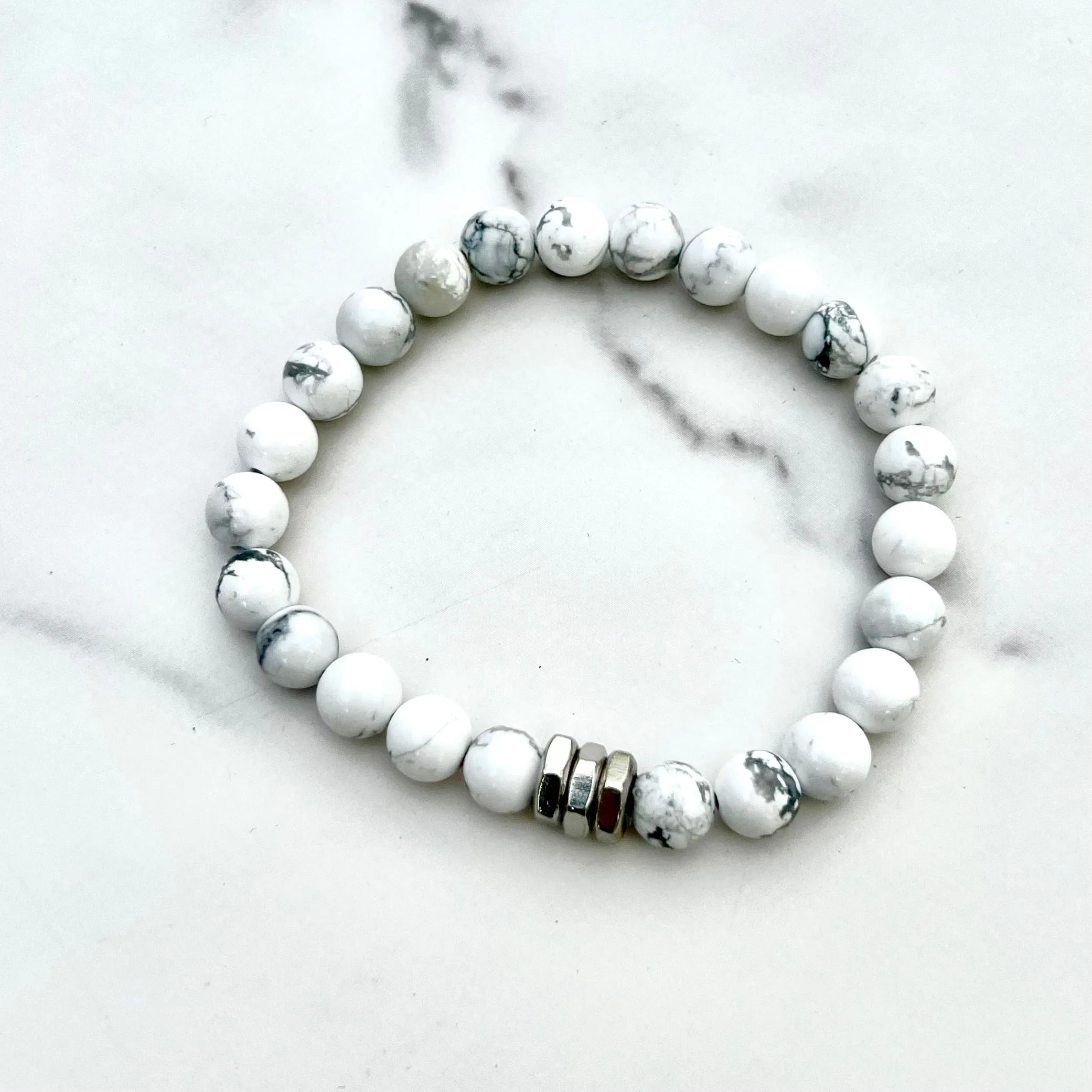 Howlite Beaded Bracelet