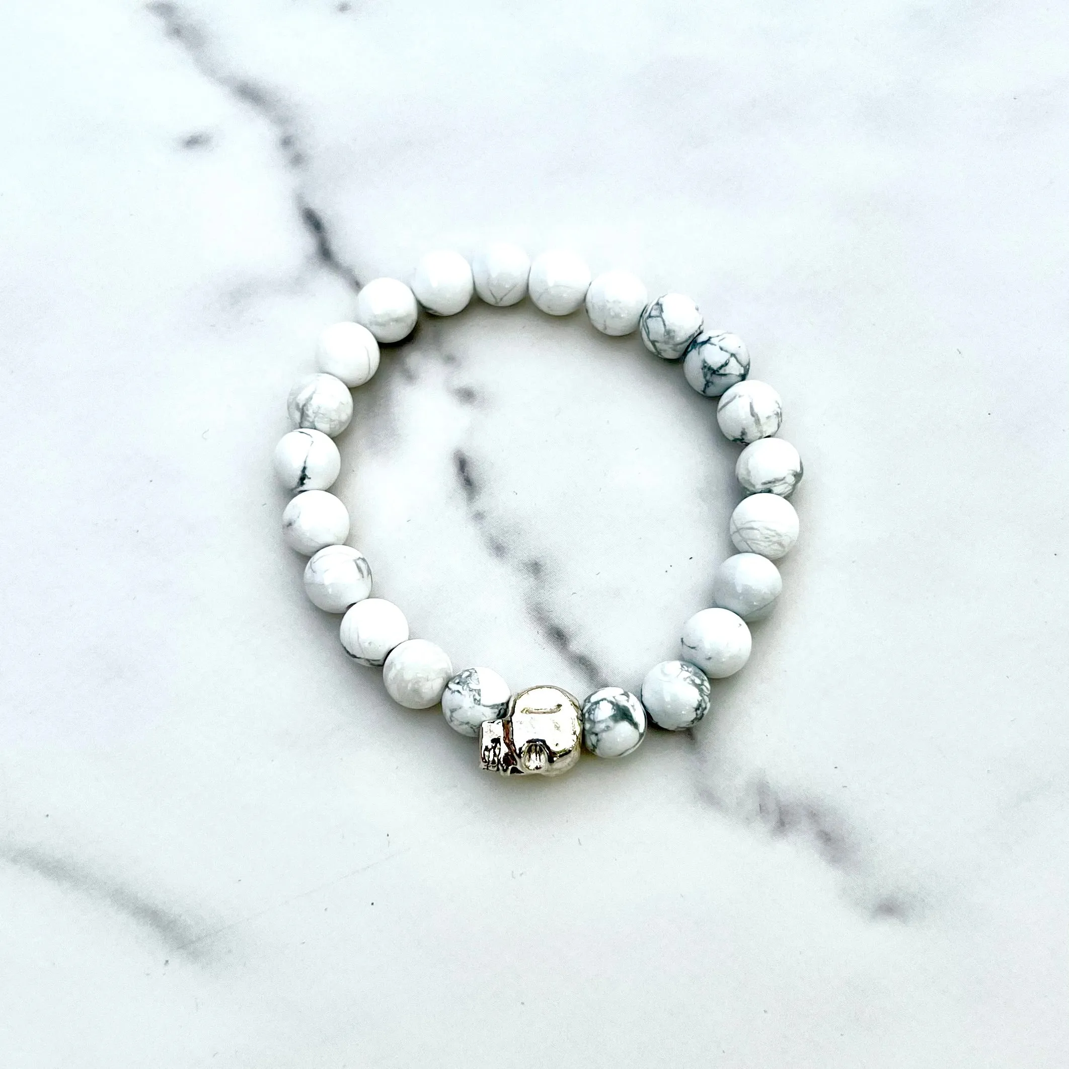 Howlite Beaded Bracelet