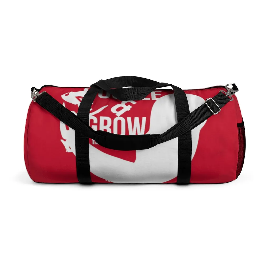 Hustle & Grow Gym Bag (Red/White)