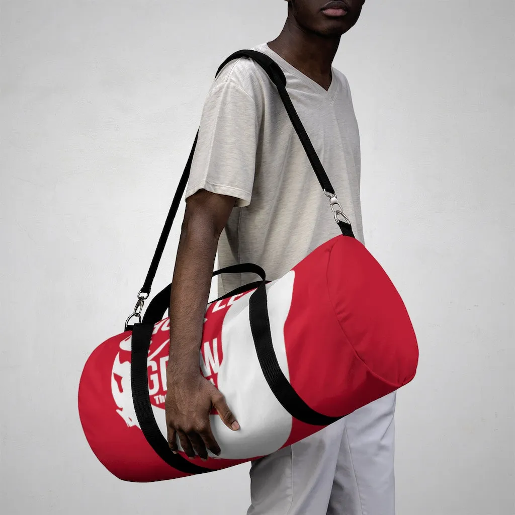 Hustle & Grow Gym Bag (Red/White)
