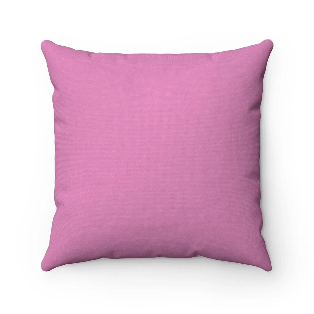 Ice Skater Spun Polyester Square Pillow