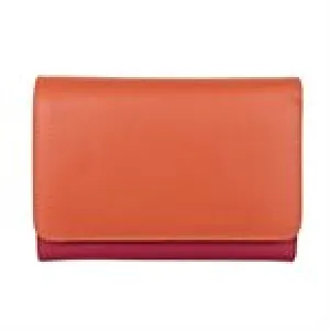 ILI 7428 SUNSET MULTI FRENCH WALLET INTERNATIONAL LEATHER INDUSTRIES