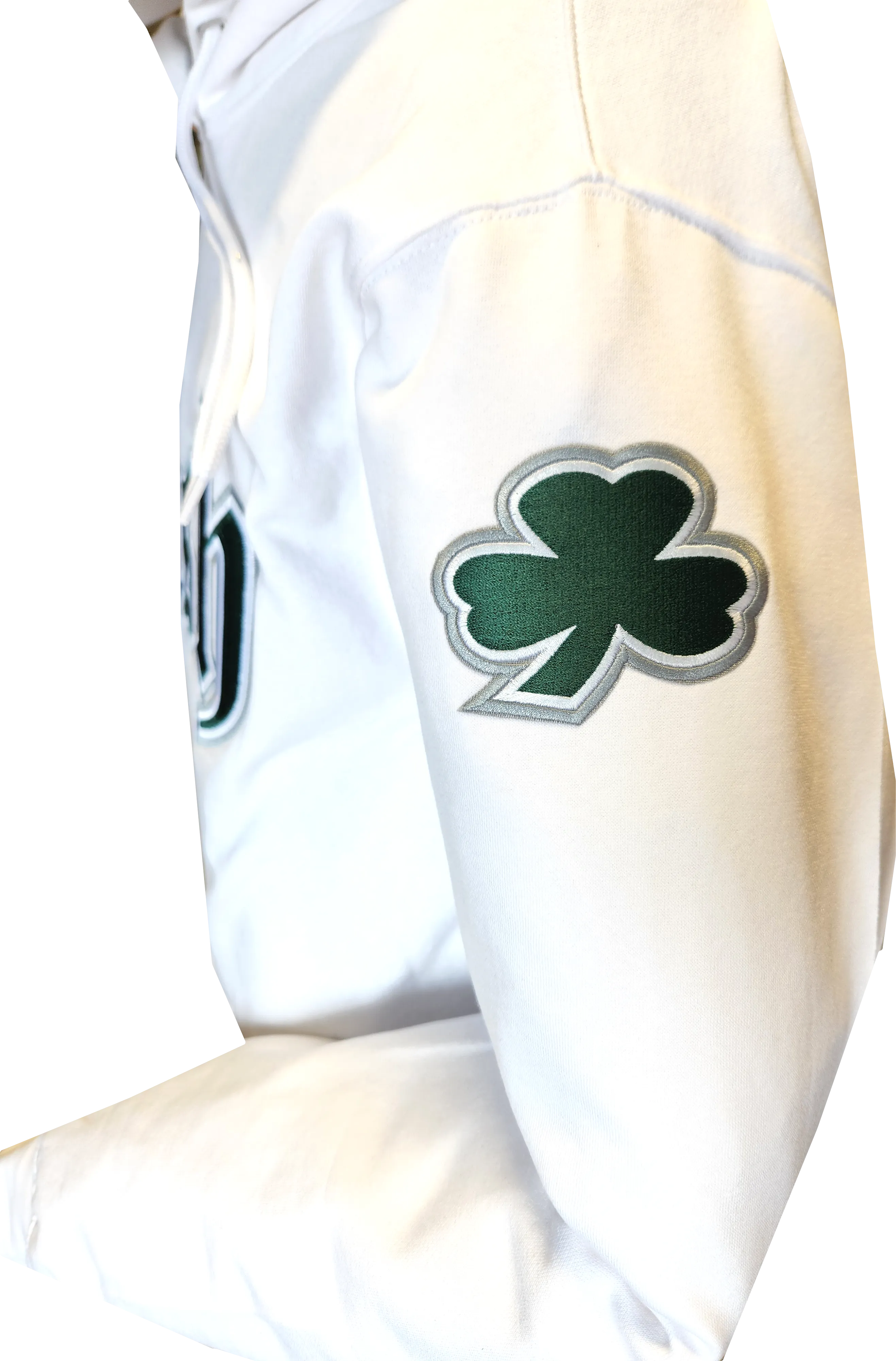 Irish Hoodie Gothic White