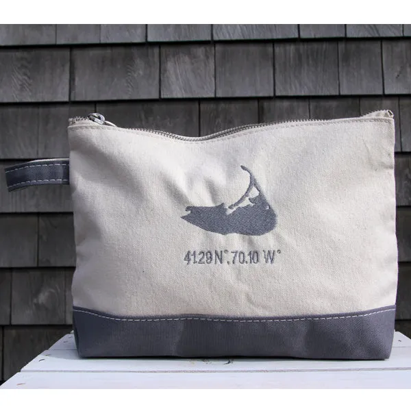Island Make Up Bag in Grey