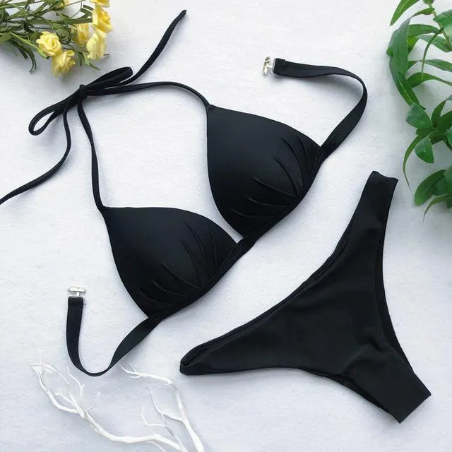 Izabella Halter Push Up Bikini