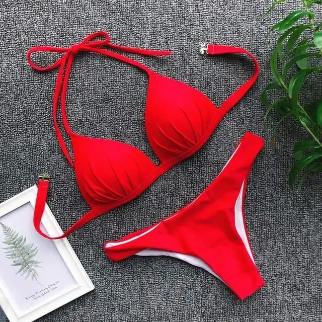 Izabella Halter Push Up Bikini
