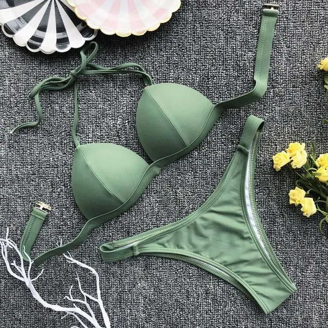 Izabella Halter Push Up Bikini
