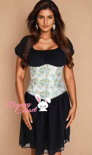 Jeanae Underbust Floral Print Corset