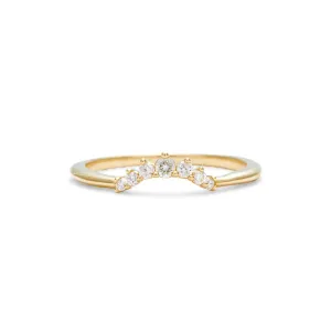 Julia Contoured Diamond Band - Small