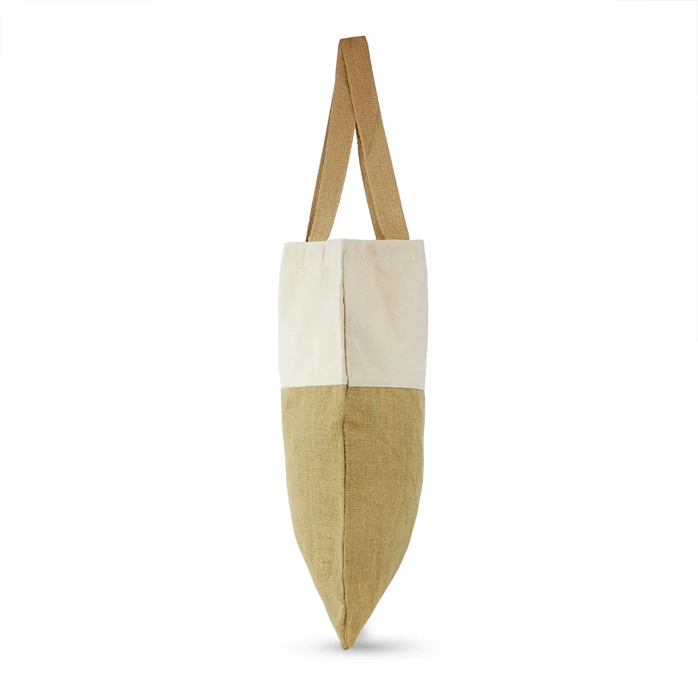 Jute and Cotton Shopping Bag