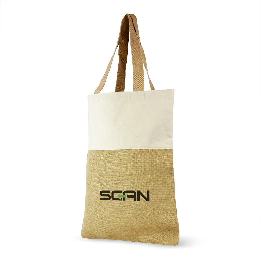 Jute and Cotton Shopping Bag