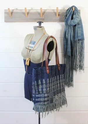 Kantha Quilt Fringe Tote