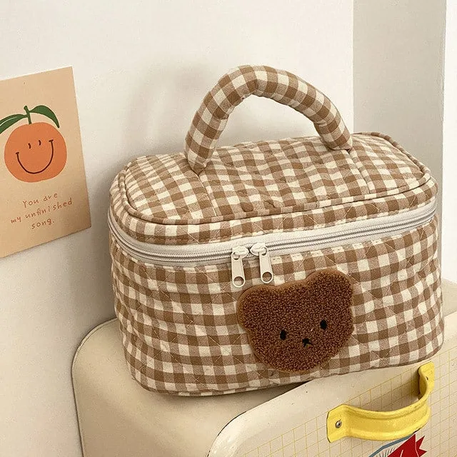 Kawaii Bear Cosmetic Bag Pouch