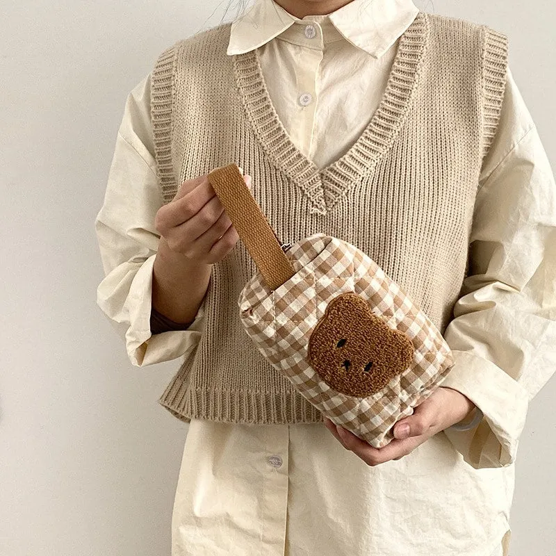 Kawaii Bear Cosmetic Bag Pouch