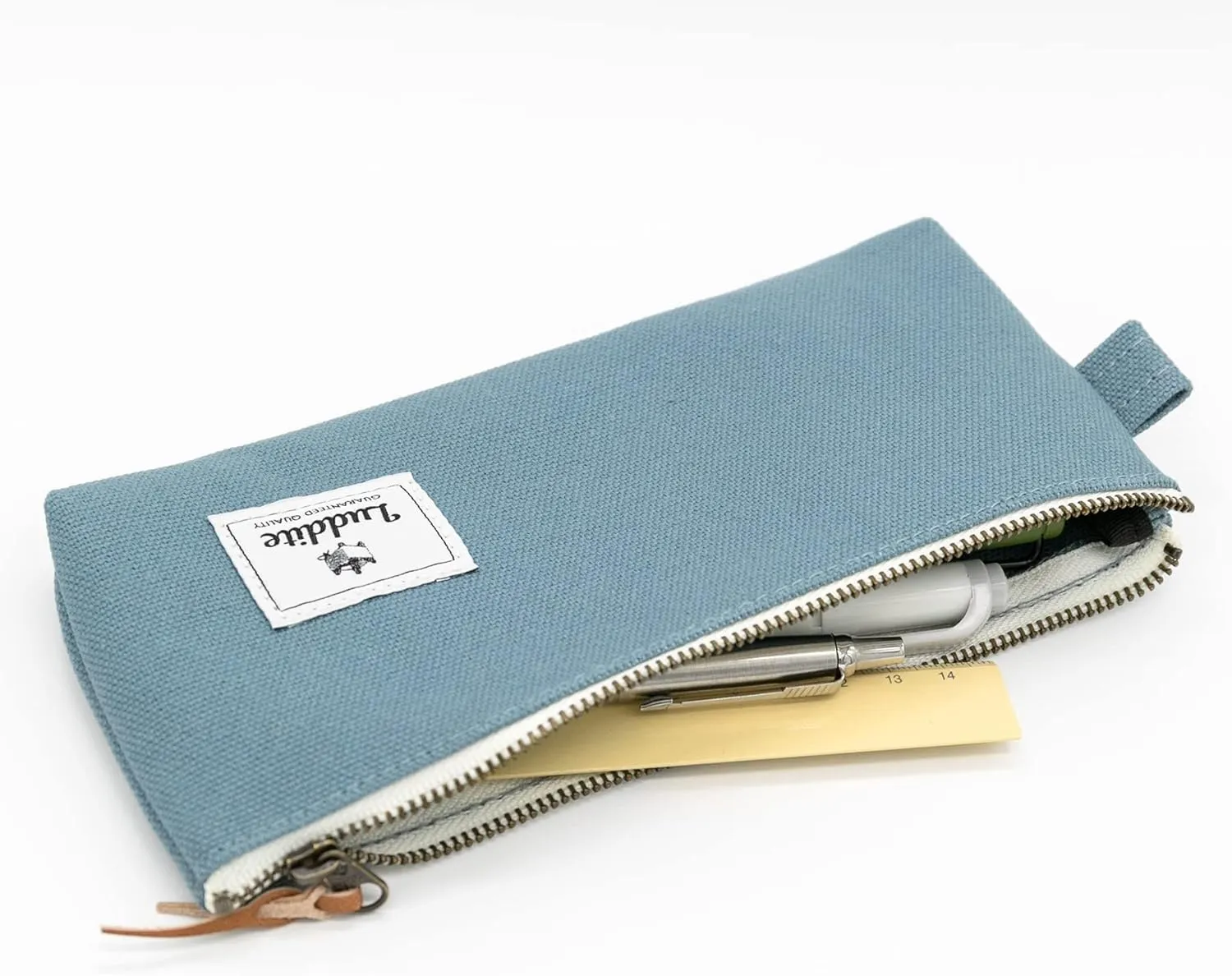 Kurashiki Canvas Pen Case - Sage Green