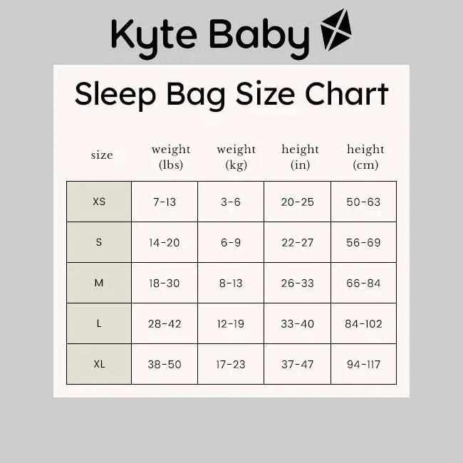 Kyte Baby 1.0 Tog Printed Sleep Bag in Sakura Space