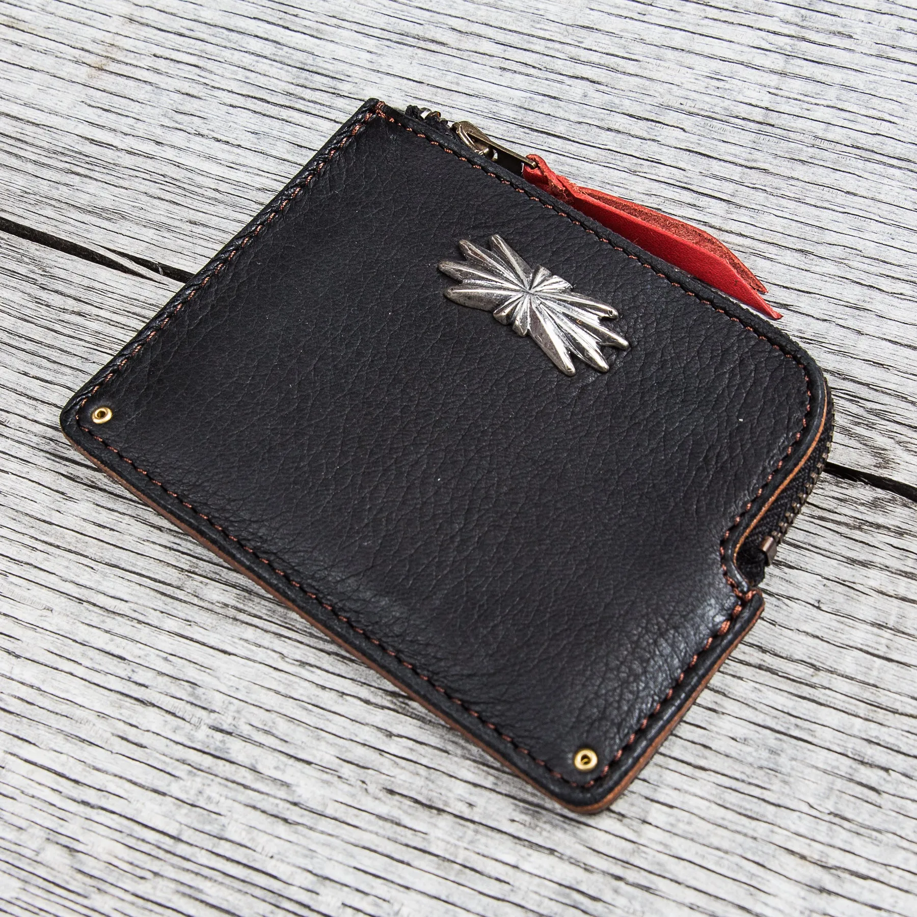 Larry Smith Deer Skin Multi Wallet LT-0043 Black