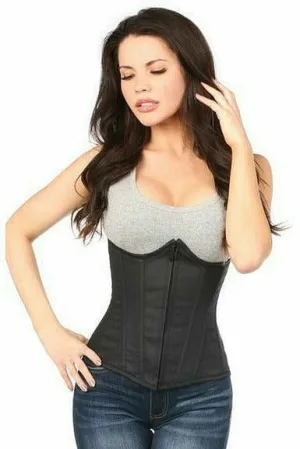 Lavish Black Cotton Underbust Corset