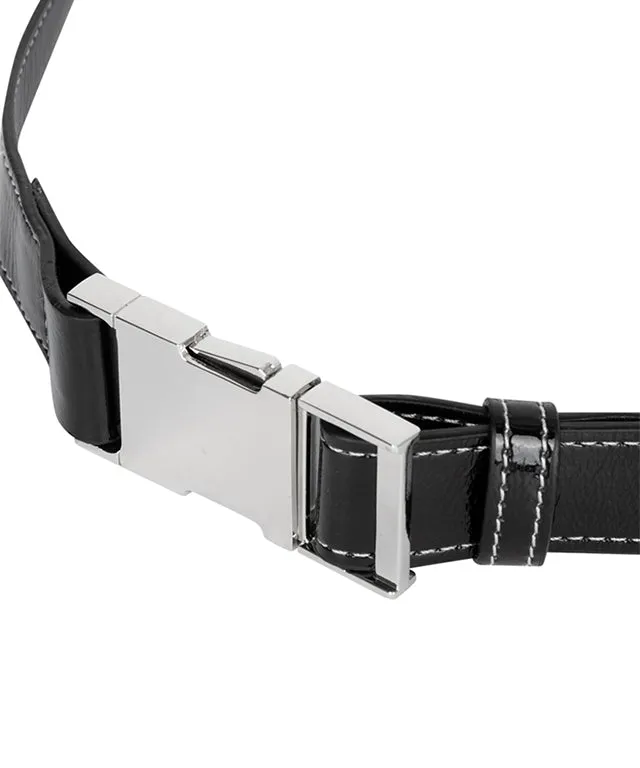 LE SONNET Shining Belt Bag - Black