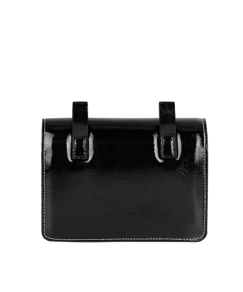 LE SONNET Shining Belt Bag - Black