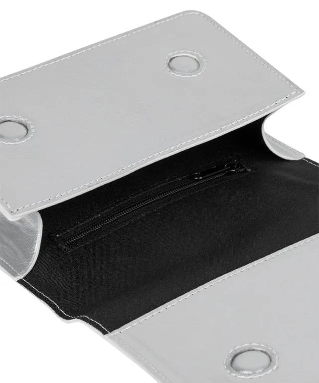 LE SONNET Shining Belt Bag - Silver