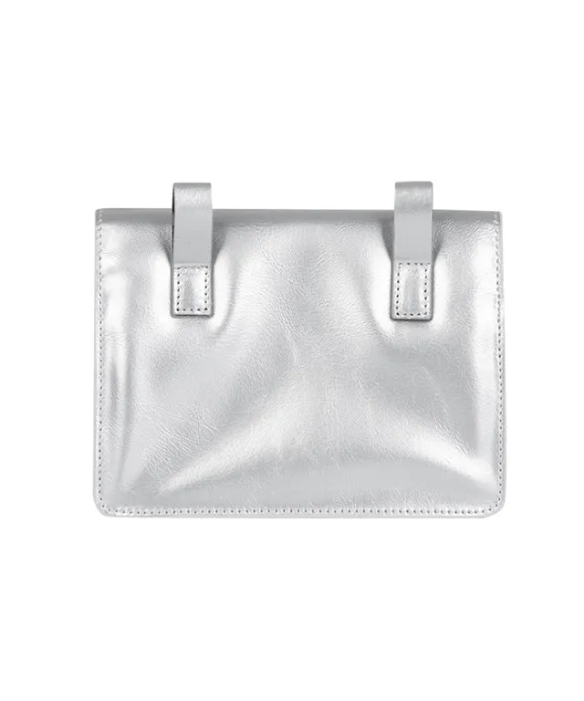 LE SONNET Shining Belt Bag - Silver
