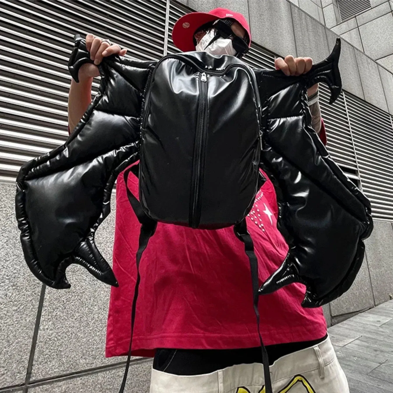Leather Bat Backpack