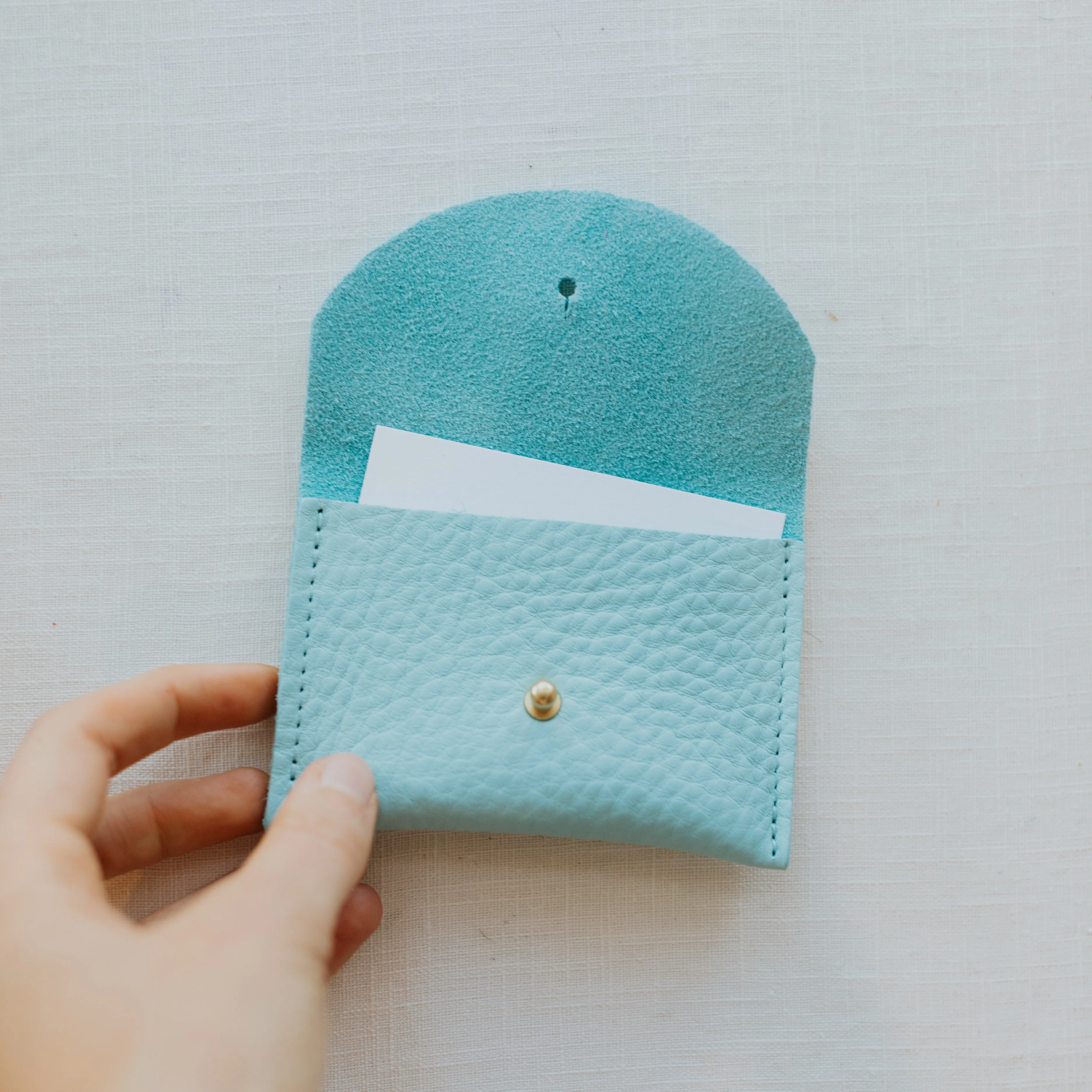 Leather Cardholder ~ Robin