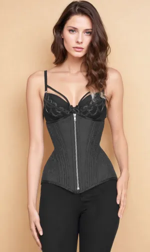 Leontyne Waist Cincher Black Corsets