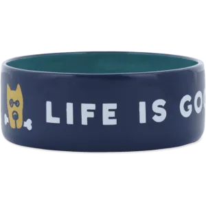 Life is Good Dog Bowl Rocket