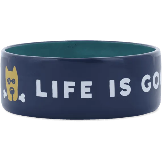 Life is Good Dog Bowl Rocket