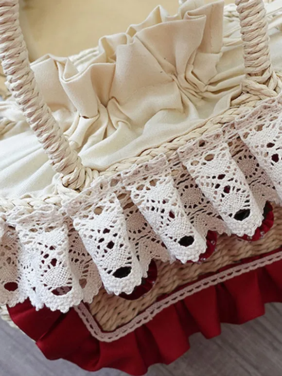 Lolita Bag Polyester Lace Bows Accessory Lolita Accessories