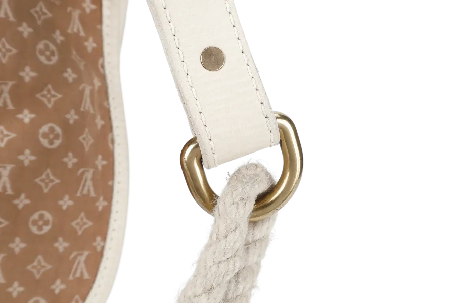 LOUIS VUITTON AMMAN MINI LIN MONOGRAM BEIGE CANVAS GOLD HARDWARE NO DUST COVER