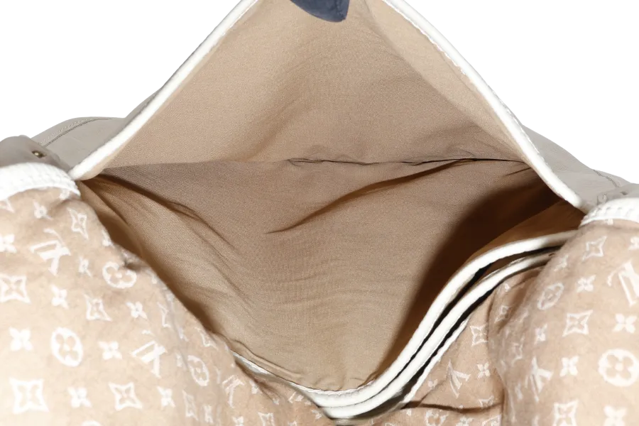 LOUIS VUITTON AMMAN MINI LIN MONOGRAM BEIGE CANVAS GOLD HARDWARE NO DUST COVER
