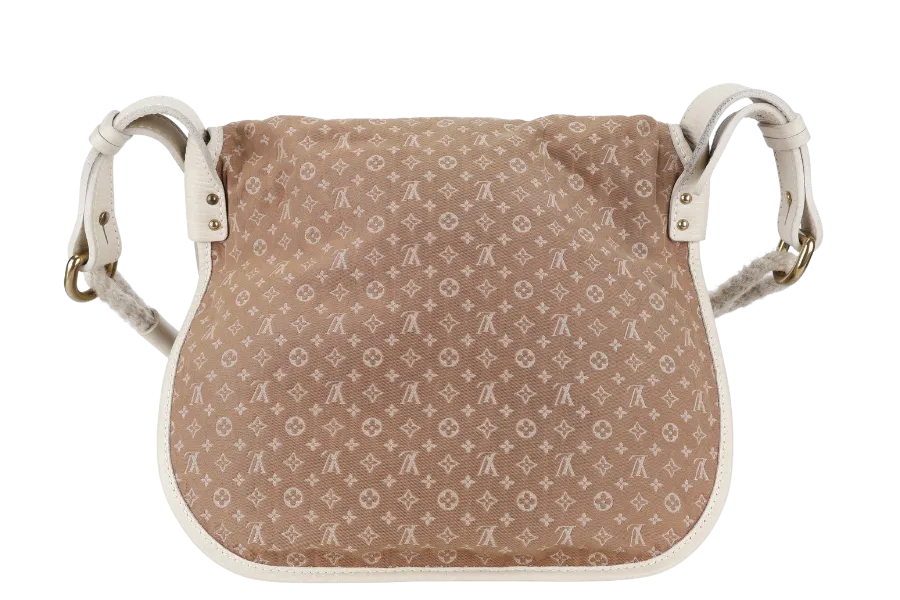 LOUIS VUITTON AMMAN MINI LIN MONOGRAM BEIGE CANVAS GOLD HARDWARE NO DUST COVER